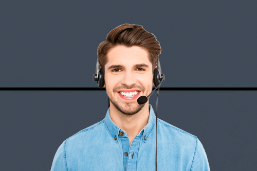 dark haired man with headset answering phone Maritime Business Concepts, Raleigh, Durham, North Carolina, NC contact us