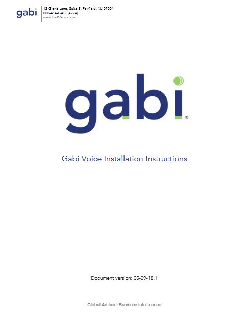 installation instructions, Xerox, Gabi Voice, Maritime Business Concepts, Raleigh, Durham, North Carolina, NC