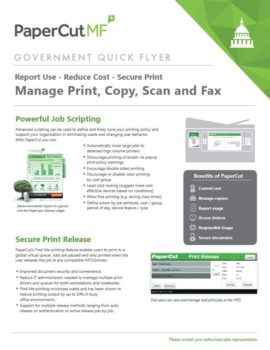 Government Flyer Cover, Papercut MF, Maritime Business Concepts, Raleigh, Durham, North Carolina, NC